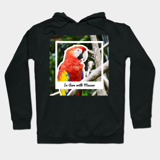 In Awe with Macaw Hoodie by Dearly Mu